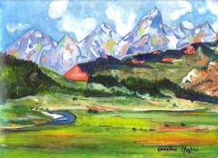 Grand Teton and the Red Hills