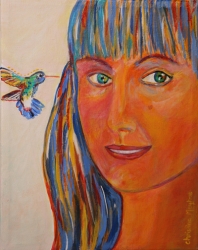 Girl With Blue Hair